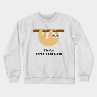 Three-Toed Sloth Crewneck Sweatshirt